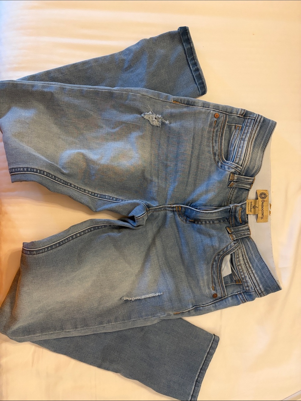Democracy Jean with ‘Ab’ technology Distressed Women’s Jeans